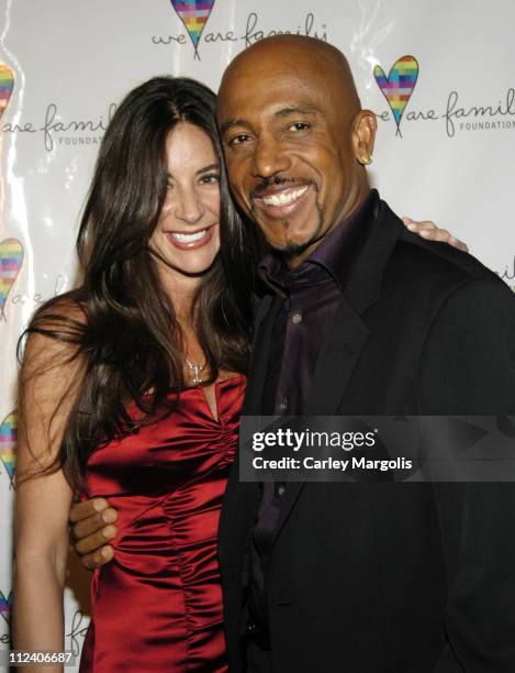 Tara Fowler and Montel Williams during We Are Family Foundation To Honor Sir Elton John, Quincy Jones, Tommy Hilfiger, and The Comcast Family of...