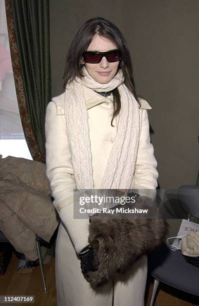 Liane Balaban wearing Dior party sunglasses during 2004 Park City - HP Portrait Studio Hosted by Wireimage at Hp Portrait Studio in Park City, Utah,...