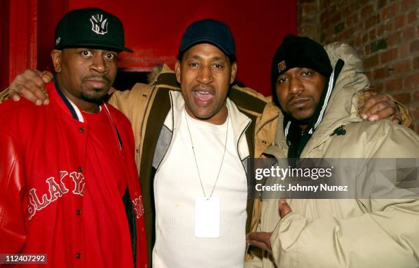 Jaz-O, Kool Herc and Kool G Rap during DJ Green Lantern Presents The Invasion Featuring Game at Black in New York City, New York, United States.