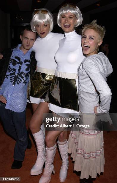 Aaron Paul, Xbox models & Samaire Armstrong during Launch Party For Xbox Live - Party at Peek at The Sunset Room in Hollywood, California, United...