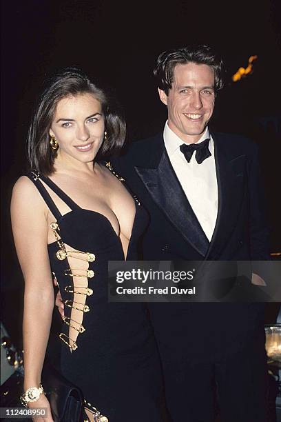 Elizabeth Hurley and Hugh Grant during Hugh Grant with Elizabeth Hurley Archive Images in London, Great Britain.