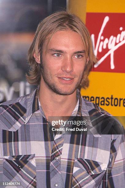 Calum Best during Calum Best Archive Images at Virgin Megastore in London, Great Britain.