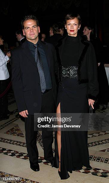 Lachlan Murdoch and Sarah Murdoch during American Australian Association Benefit Dinner 2002 at Ciapriani in New York City, New York, United States.