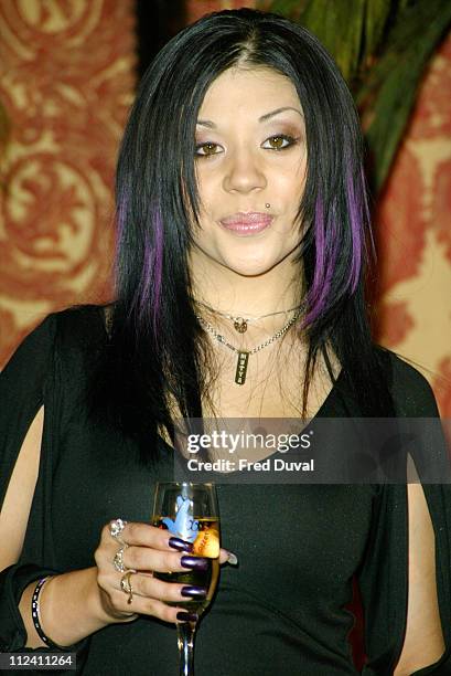 Mutya Buena of Sugababes during Sugababes Celebrate First Triple Rollover for UK Lotto at Knightsbridge Mandarin Hotel in London, Great Britain.