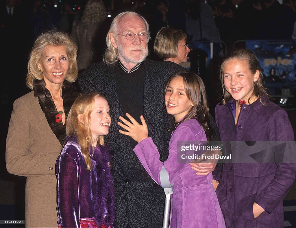 Richard Harris and Family Attend the Harry Potter Premiere in 2001