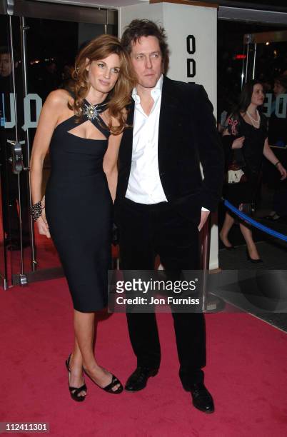 Jemima Khan and Hugh Grant during "Music And Lyrics" - London Premiere - Inside at Odeon Leicester Square in London, United Kingdom.
