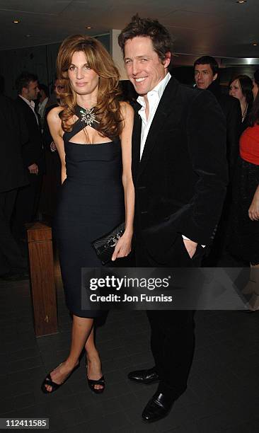 Jemima Khan and Hugh Grant during "Music And Lyrics" - London Film Premiere - After Party at Floridita in London, Great Britain.