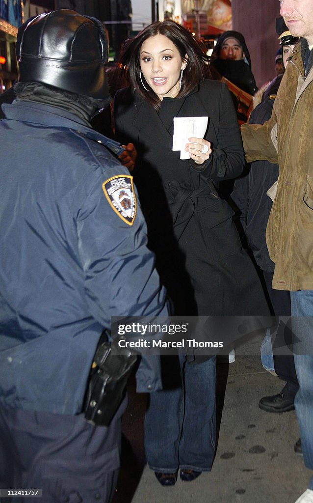 Katharine McPhee and Cee-Lo Brown Depart "TRL" - February 5, 2007