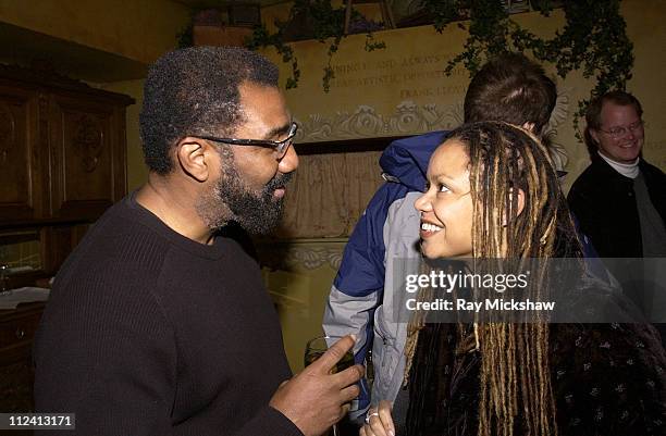 Rudy Langlais and Kasi Lemmons during 2004 Park City - "Redemption" Dinner at Cafe Terigo in Park City, Utah, United States.