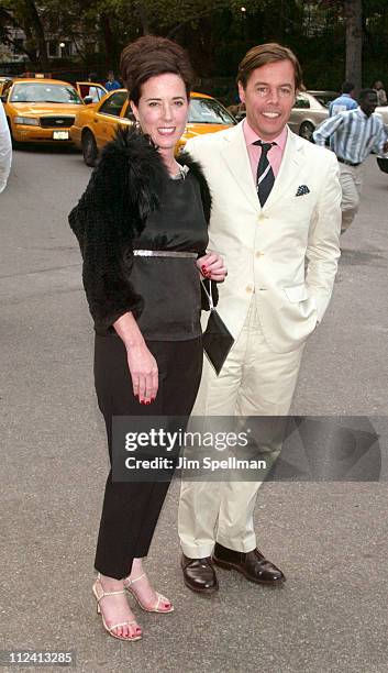 Kate Spade and husband Andy Spade during The Fresh Air Fund Salute To American Heroes at Tavern On the Green in New York City, New York, United...