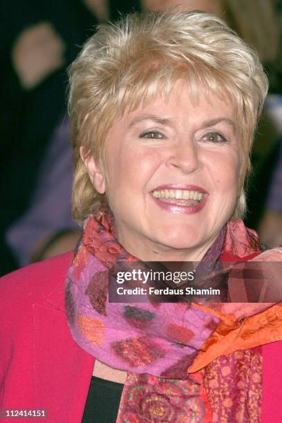 Gloria Hunniford during "Murderous Instincts" Opening Night - Arrivals at The Savoy Theatre in London, Great Britain.