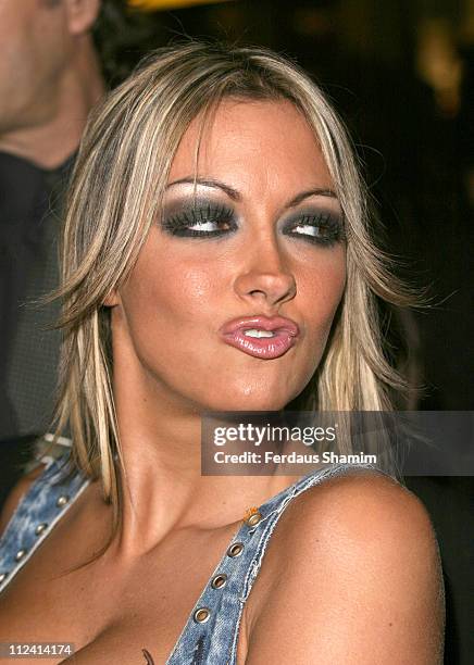 Jodie Marsh during "Murderous Instincts" Opening Night - Arrivals at The Savoy Theatre in London, Great Britain.