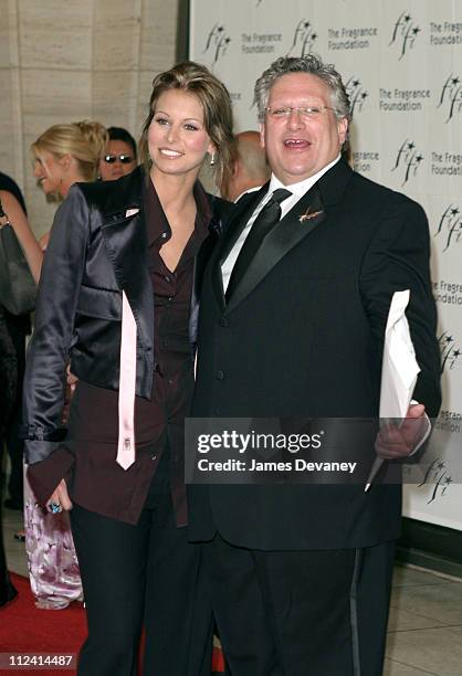 Niki Taylor and Harvey Fierstein during Harvey Fierstein Hosts The Fragrance Foundation's 31st Annual "FIFI" Awards at Avery Fisher Hall in New York...
