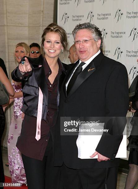 Niki Taylor and Harvey Fierstein during Harvey Fierstein Hosts The Fragrance Foundation's 31st Annual "FIFI" Awards at Avery Fisher Hall in New York...