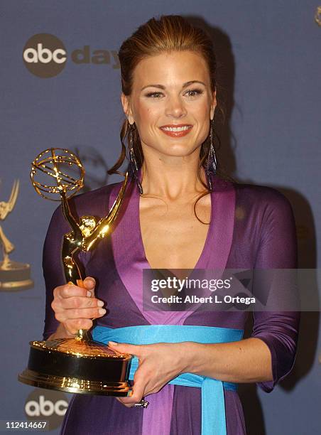 Gina Tognoni, winner Outstanding Supporting Actress in a Drama Series award for "Guiding Light"