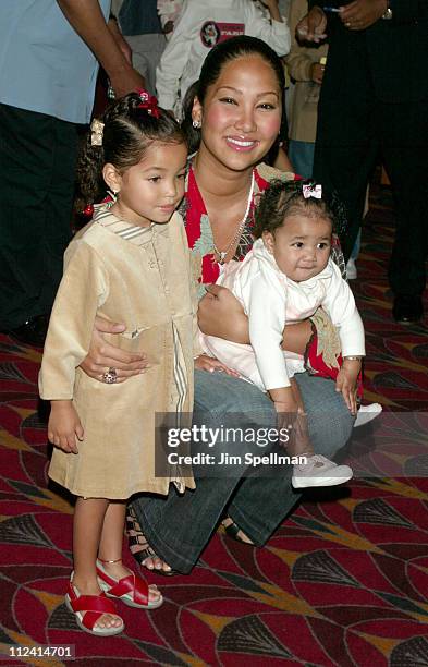 Kimora Lee Simmons with daughters Ming Lee and Aoki Lee