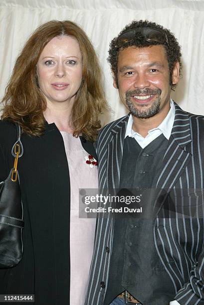 Craig Charles and his wife during ITV's "Hell's Kitchen" - June 5, 2004 in London, England, United Kingdom.