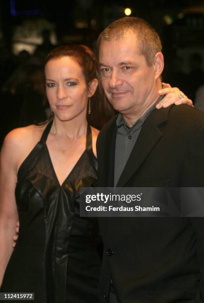 Lisa Jeunet and husband Jean-Pierre Jeunet during "A Very Long Engagement " London Premiere - Outside Arrivals at Odeon West End in London, Great...