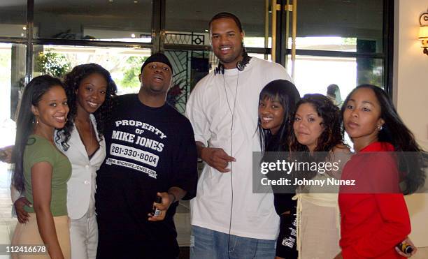 Mike Jones, Slim Thug and The Axe Models during AXE Mojo Master The Game in Los Angeles in Los Angeles, California, United States.