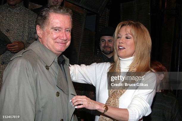 Regis Philbin and Kathie Lee Gifford during Regis and Kathie Lee Reunion at "Under the Bridge" at The Zipper Theater in New York City, New York,...