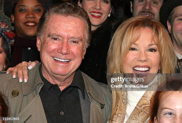 Regis Philbin and Kathie Lee Gifford during Regis and Kathie Lee Reunion at "Under the Bridge" at The Zipper Theater in New York City, New York,...