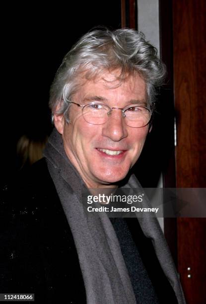 Richard Gere during Anna Wintour and Harvey Weinstein Co-host Screening of "Chicago" at Tribeca Grand Hotel in New York City, New York, United States.