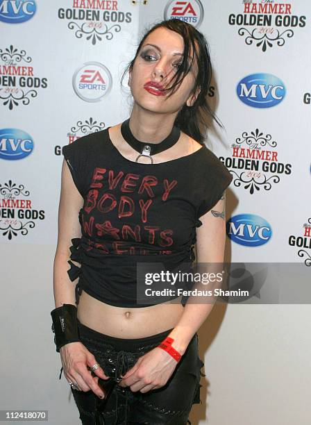 Roxy Saint during The 2004 Metal Hammer "Golden God" Award at The Ocean London in London, Great Britain.