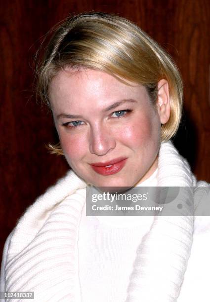 Renee Zellweger wearing Jil Sander during Anna Wintour and Harvey Weinstein Co-host Screening of "Chicago" at Tribeca Grand Hotel in New York City,...