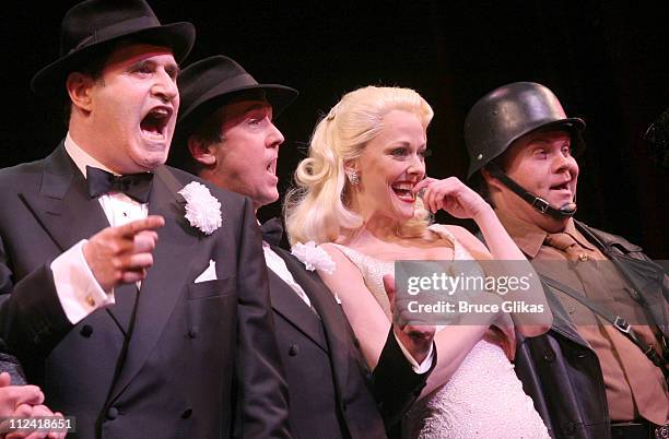 Richard Kind and Alan Ruck, Angie Schworer and John Treacy Egan take their first curtain call