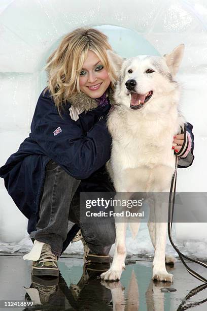 Fearne Cotton during Fearne Cotton Launches New CBBC Program "Serious Arctic" - Photocall at Trafalgar Square in London, United Kingdom.