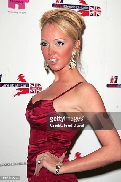 Aisleyne Horgan-Wallace during Miss Great Britain 2007 - Red Carpet Arrivals at Grosvenor House in London, Great Britain.