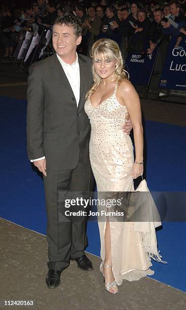 Shane Richie and Christie Goddard during National Television Awards 2005 - Arrivals at Royal Albert Hall in London, Great Britain.