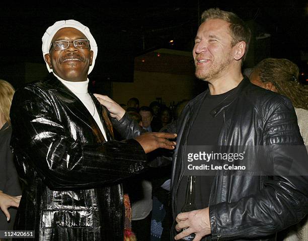 Samuel L. Jackson and Renny Harlin during 