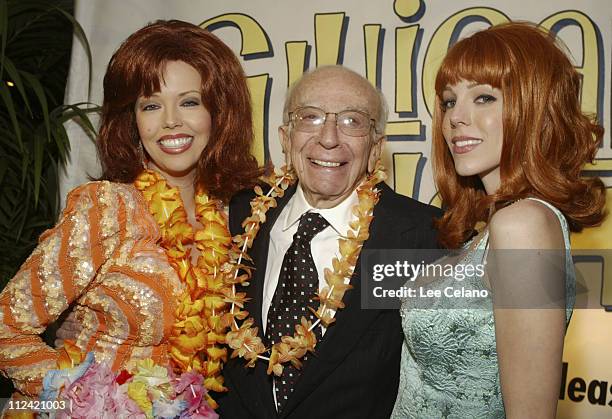 Sherwood Schwartz and "Ginger" characters during Warner Home Video's "Gilligan's Island" DVD Launch Event at FantaSea Yatch Club in Marina del Rey,...