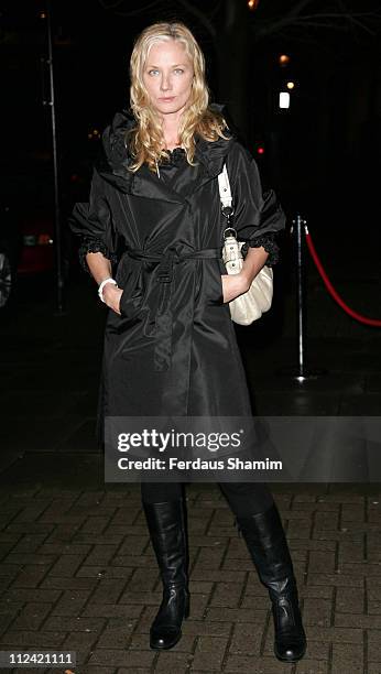 Joely Richardson during TAG Heuer Strength & Beauty Exhibition - Opening Night Party - Outside Arrivals at Royal College of Art in London, United...