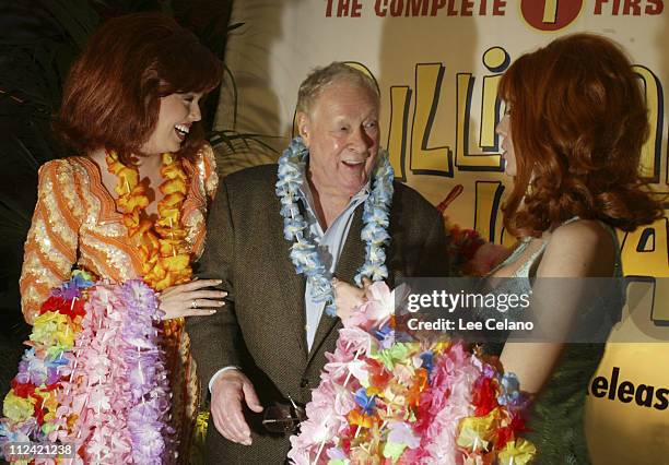 Russell Johnson and "Ginger" characters during Warner Home Video's "Gilligan's Island" DVD Launch Event at FantaSea Yatch Club in Marina del Rey,...