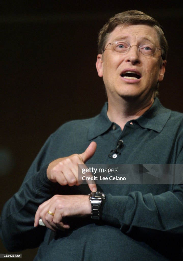 Microsoft Chairman Bill Gates Gives Keynote Address at CES