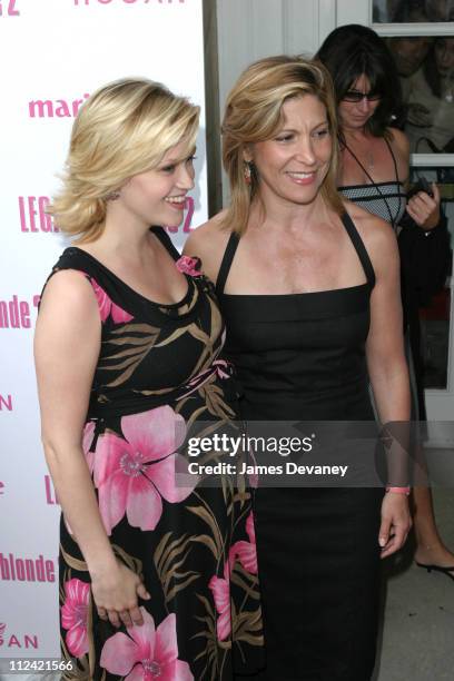 Reese Witherspoon and Marie Claire editor in chief Lesley Seymour