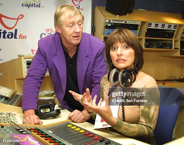 Chris Tarrant and Davina McCall during Capital FM Announce Davina McCall Will Host The Breakfast Show at Leicester Square in London, Great Britain.