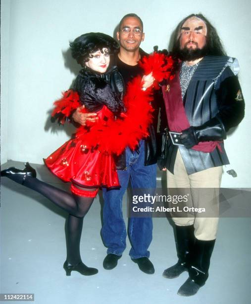 Richard Biggs with Betty Boop and Klingon during Sci-Fi Universe Magazine Presents "Sci-Fi Day" at MGM Hotel in Las Vegas, California, United States.