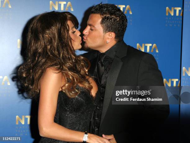 Peter Andre and Katie Price aka Jordan during National Television Awards 2005 - Press Room at Royal Albert Hall in London, Great Britain.