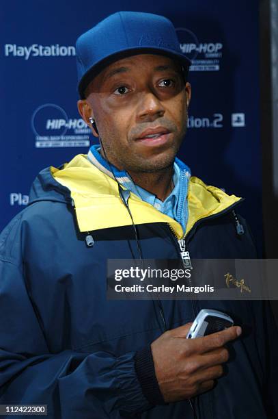 Russell Simmons during Sony Playstation 2 Teams with Russel Simmons and the Hip-Hop Summit Action Network to "Race to the Polls" - Arrivals at...