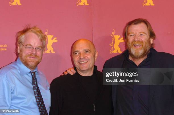 Philip Seymour Hoffman, Anthony Minghella and Brendan Gleeson