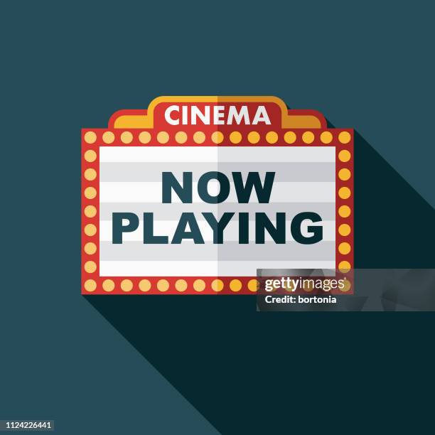 marquee movie icon - theatrical performance stock illustrations