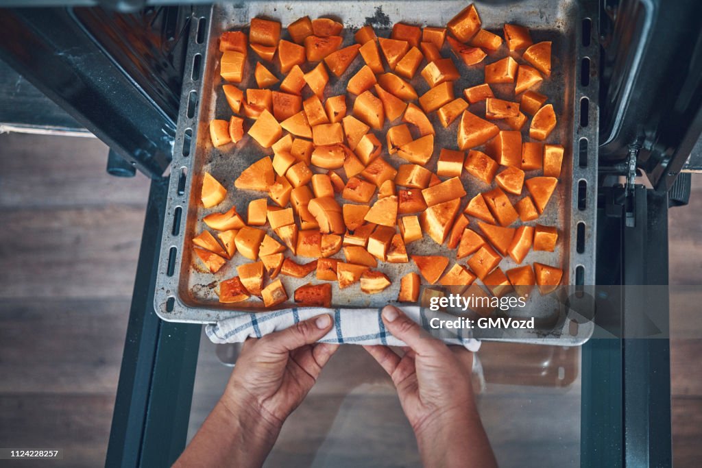 Roasting Pumpkins in the Oven