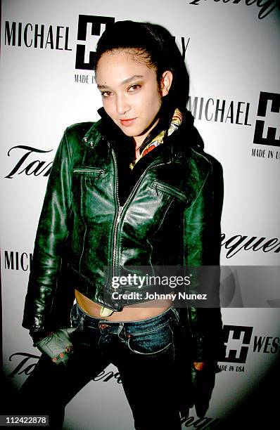 Naima Mora during Olympus Fashion Week Fall 2006 - Michael Wesetly - After Party at Stereo in New York, New York, United States.