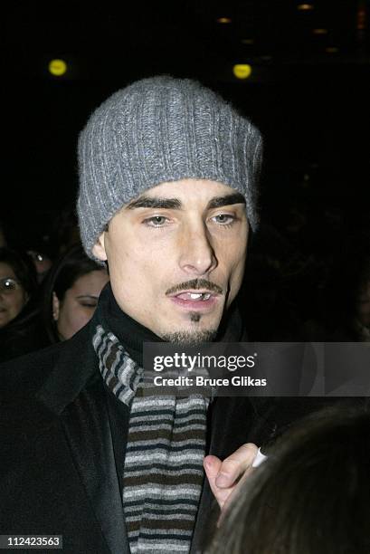 Kevin Richardson of Backstreet Boys with his fans after the show. Richardson made his Broadway Debut in "Chicago" as "Billy Flynn" on Broadway at the...