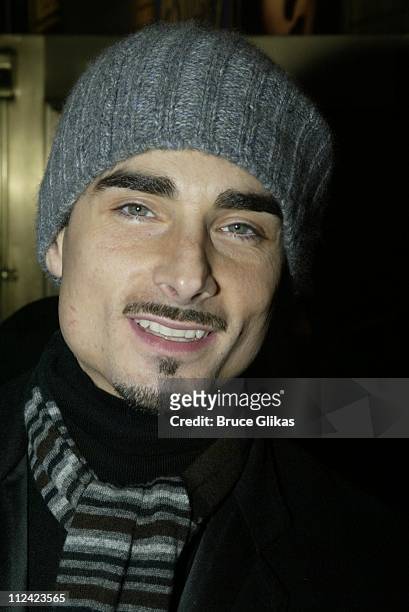 Kevin Richardson of Backstreet Boys with his fans after the show. Richardson made his Broadway Debut in "Chicago" as "Billy Flynn" on Broadway at the...
