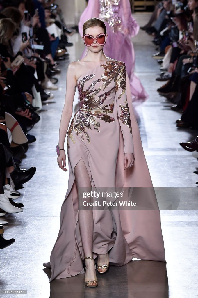 Elie Saab : Runway - Paris Fashion Week - Haute Couture Spring Summer 2019