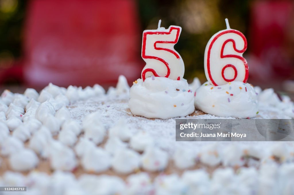 56th birthday cake